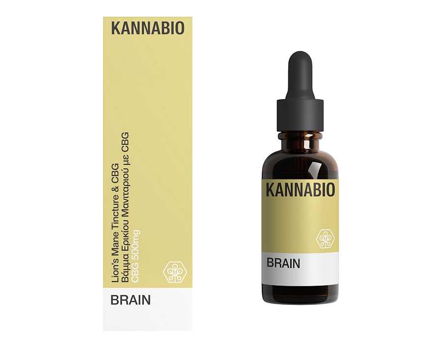 BRAIN - Βάμμα Ερίκιου Μανιταριού με CBG 500mg (20ml)