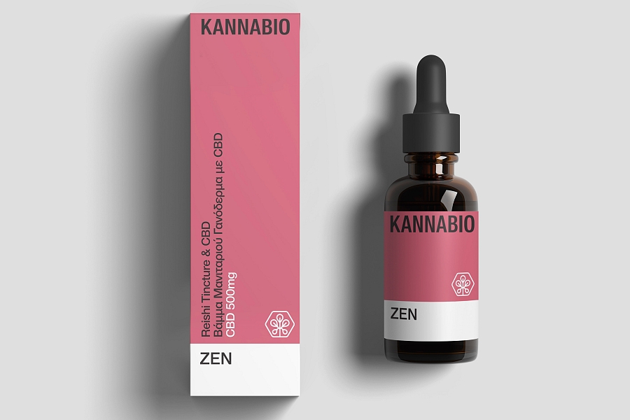 ZEN - Βάμμα μανιταριού Γανόδερμα με CBD 500mg (20ml)